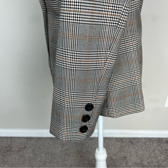 NWT A LOVES A PLAID DOUBLE BREASTED BLAZER SIZE MEDIUM - Picture 12 of 15